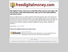 Tablet Screenshot of freedigitalmoney.com